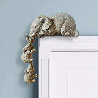 Unique Elephant Decor Statue Set
