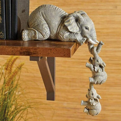 Unique Elephant Decor Statue Set - Fesara