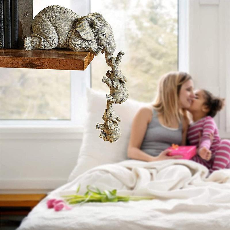 Unique Elephant Decor Statue Set