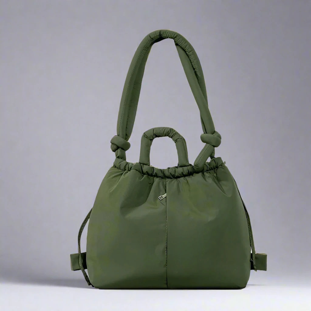 Fashionable Puffer Tote Bag with Adjustable Strap