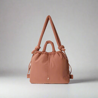 Fashionable Puffer Tote Bag with Adjustable Strap - Fesara