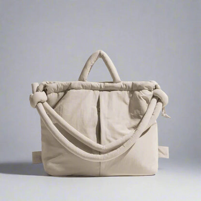 Fashionable Puffer Tote Bag with Adjustable Strap