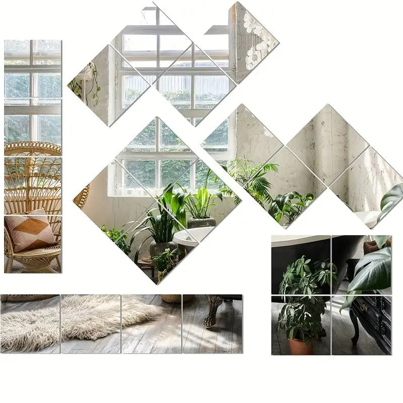 3D Mirror Wall Decals - Elegant Home Decor