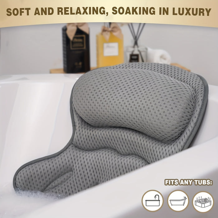 Comfortable Mesh Bath Spa Pillow Cushion