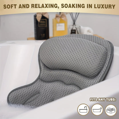 Comfortable Mesh Bath Spa Pillow Cushion