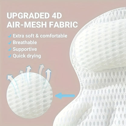 Comfortable Mesh Bath Spa Pillow Cushion
