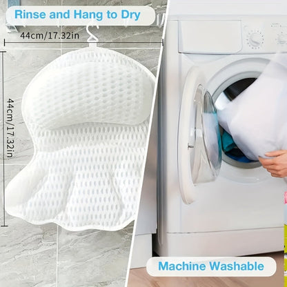 Comfortable Mesh Bath Spa Pillow Cushion