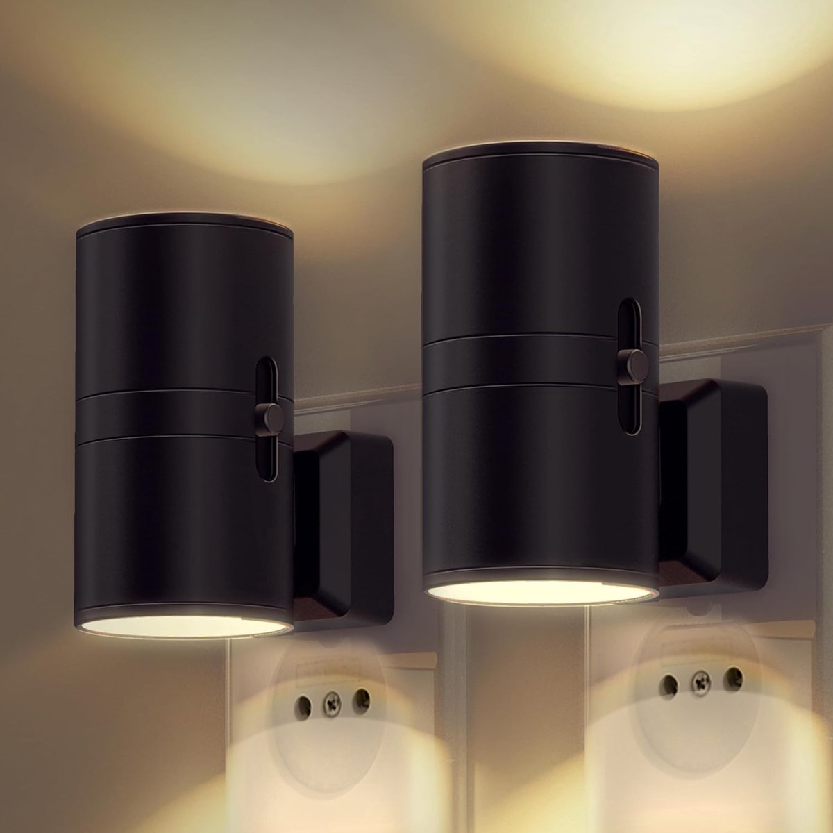 Soft Plug-In LED Nightlight with Sensor and Warm Glow - Fesara