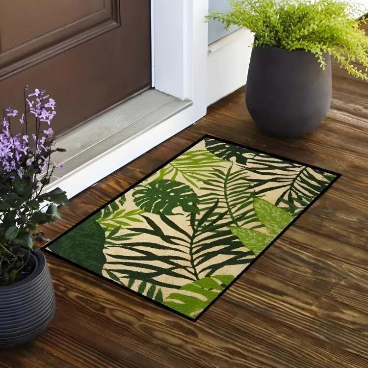 Green Waterproof Entrance Mat - Fesara