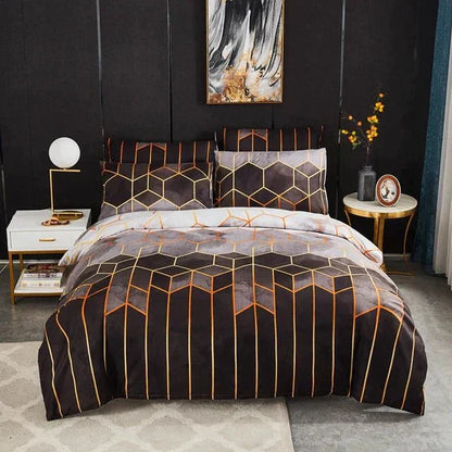 Fesara | Modern Geometric Bedding Set - Soft & Cooling Duvet