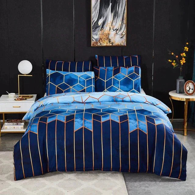 Fesara | Modern Geometric Bedding Set - Soft & Cooling Duvet