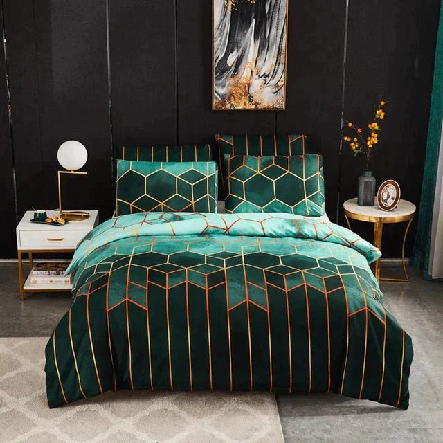 Fesara | Modern Geometric Bedding Set - Soft & Cooling Duvet