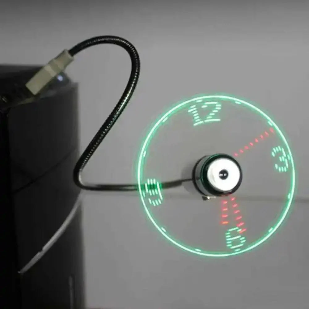 Quiet Cooling Desk Clock Fan