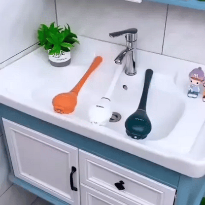 Sanitary Toilet Brush with Wall Holder