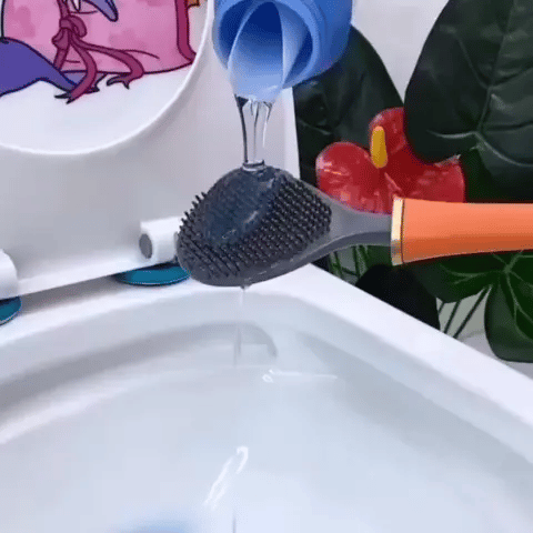 Sanitary Toilet Brush with Wall Holder