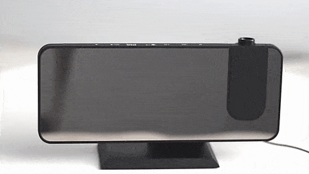 Smart LED Alarm Clock with Projector and USB Charging