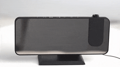 Smart LED Alarm Clock with Projector and USB Charging