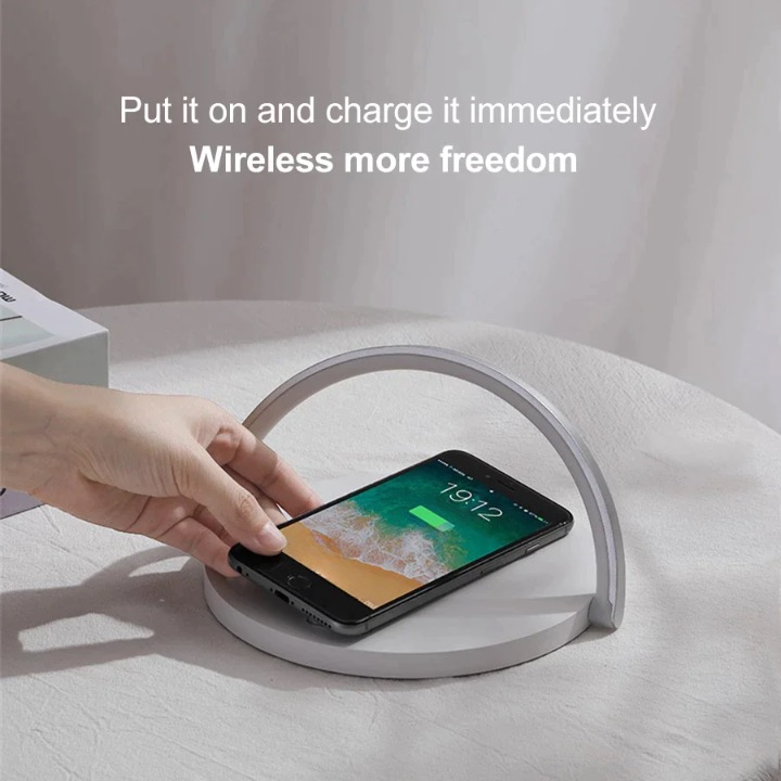 Portable LED Desk Lamp with Wireless Charger