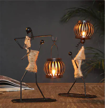 Classic Vintage Metal Candle Holder
