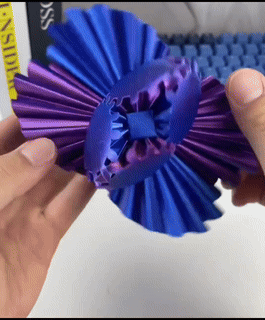 Cool 3D Printed Stress Ball Fidget Spinner - Fesara