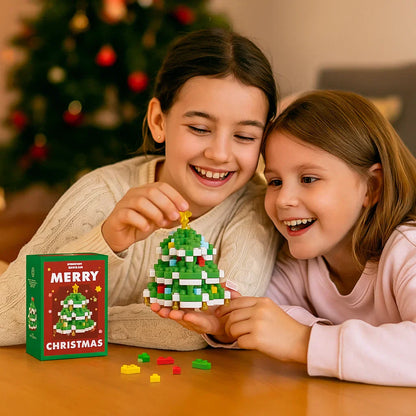 Colorful Christmas Figurine Building Blocks Set