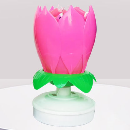Colorful Blooming Birthday Candle