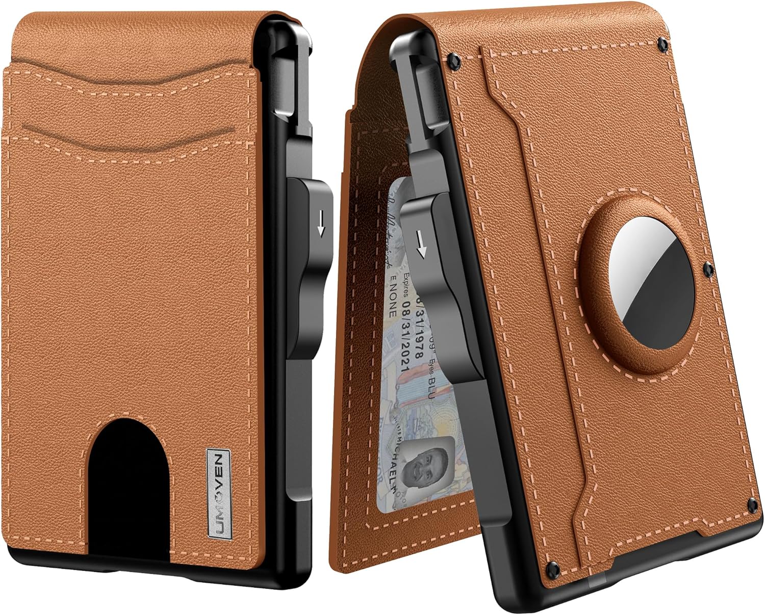 Men's Slim Leather RFID Wallet with Card Holder - Fesara