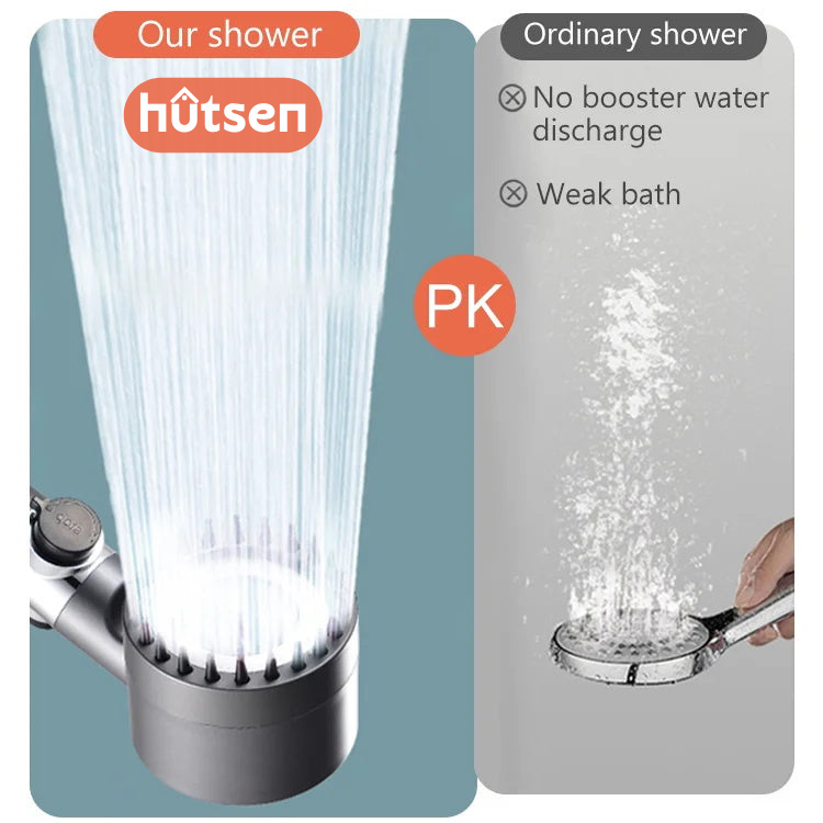 Relaxing 4-in-1 Spa Showerhead for Skin and Mind