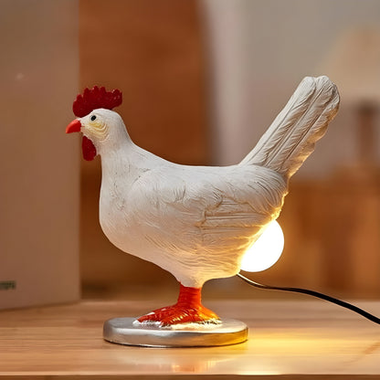 Cute Chicken Table Lamp with Soft LED Glow - Fesara