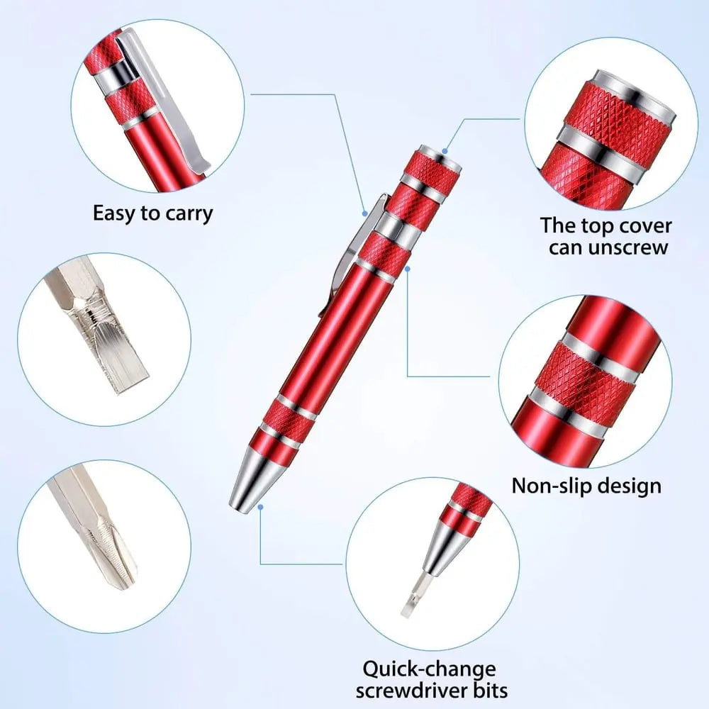 Multitool 8-in-1 Pocket Screwdriver Set