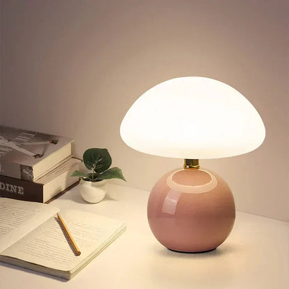 Classic White Mushroom Table Lamp