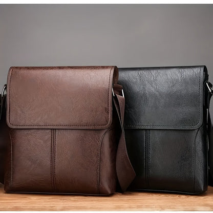 Classic Genuine Leather Crossbody Bag for Men