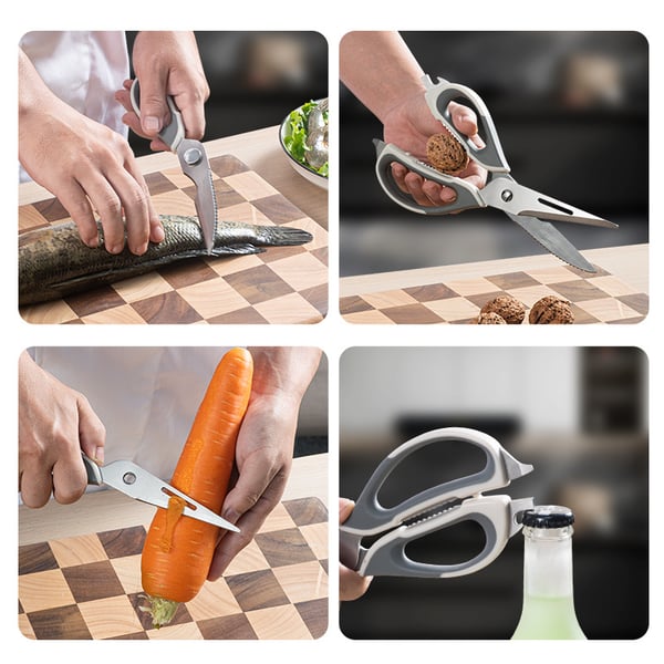 Premium 5-in-1 Kitchen Shears for Easy Food Cutting