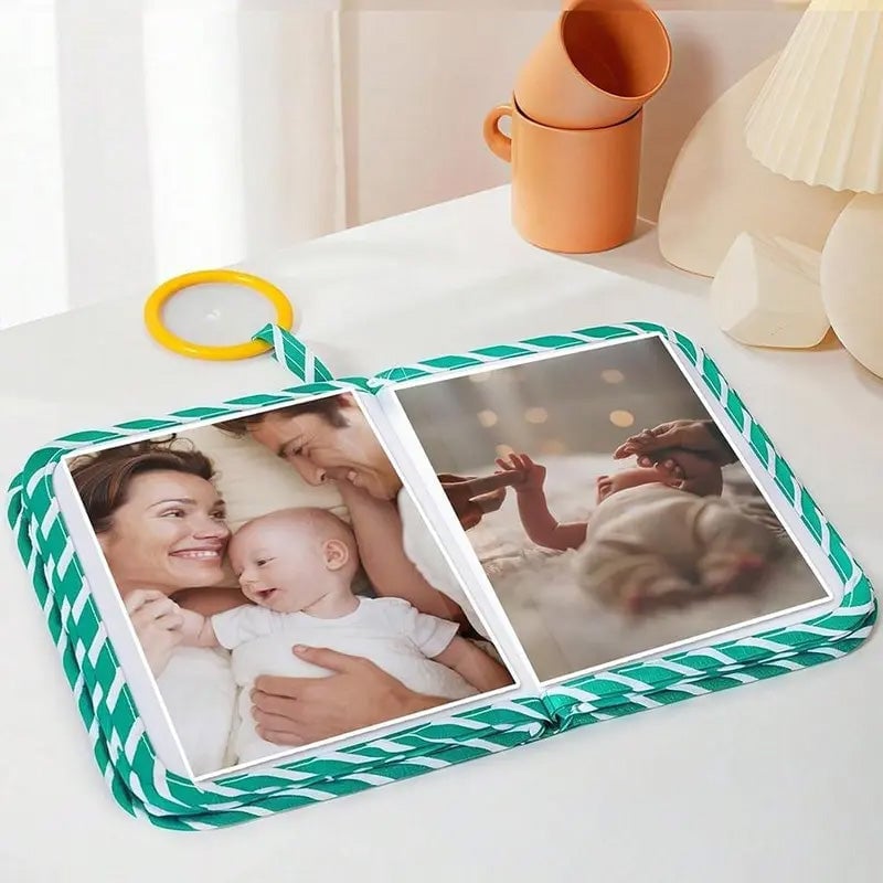 Baby First Photo Album with Shatterproof Mirror