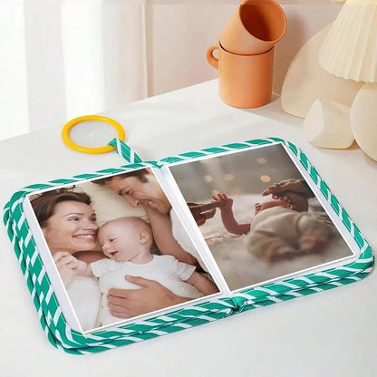 Baby First Photo Album with Shatterproof Mirror