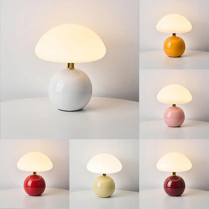 Vintage Fungi Nightstand Lamp Modern Desk Light