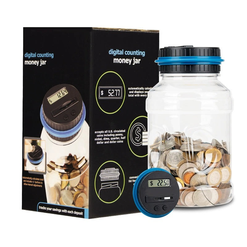Electronic Coin Counter Money Jar - Fesara