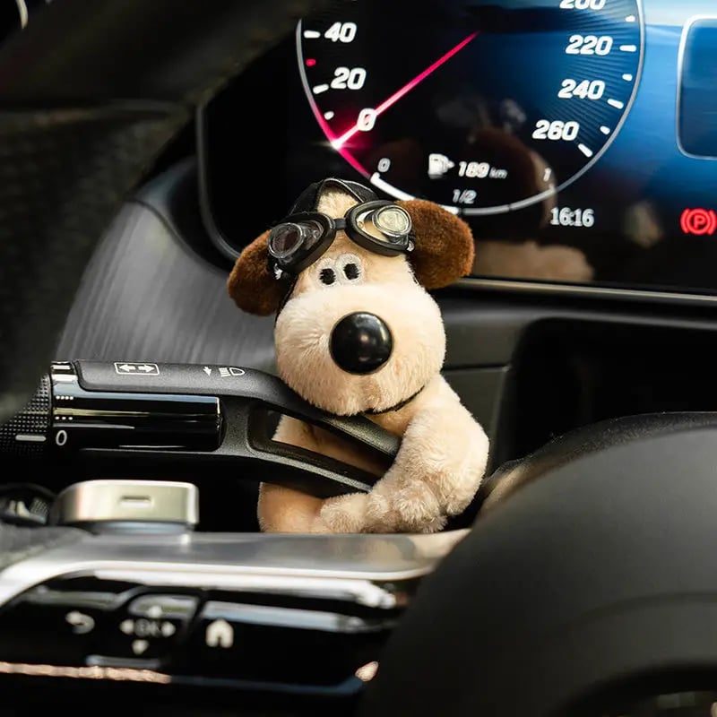 Cute Car Dog Figurine Decoration - Fesara