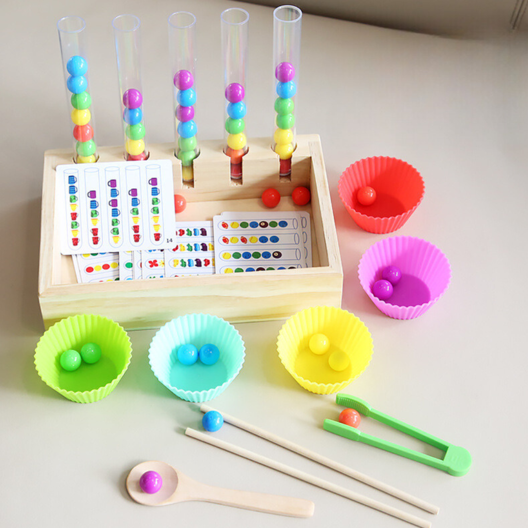 Educational Wooden Bead Sorter Toy