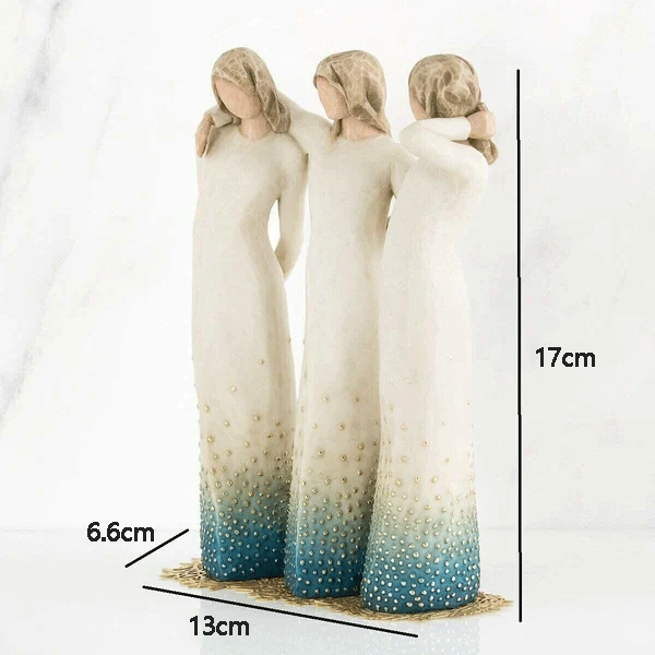 Decorative Hand Painted Figurine By My Side