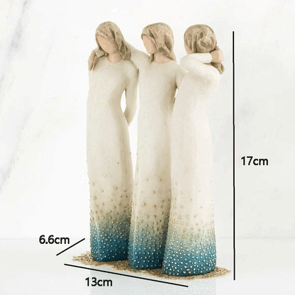 Decorative Hand Painted Figurine By My Side