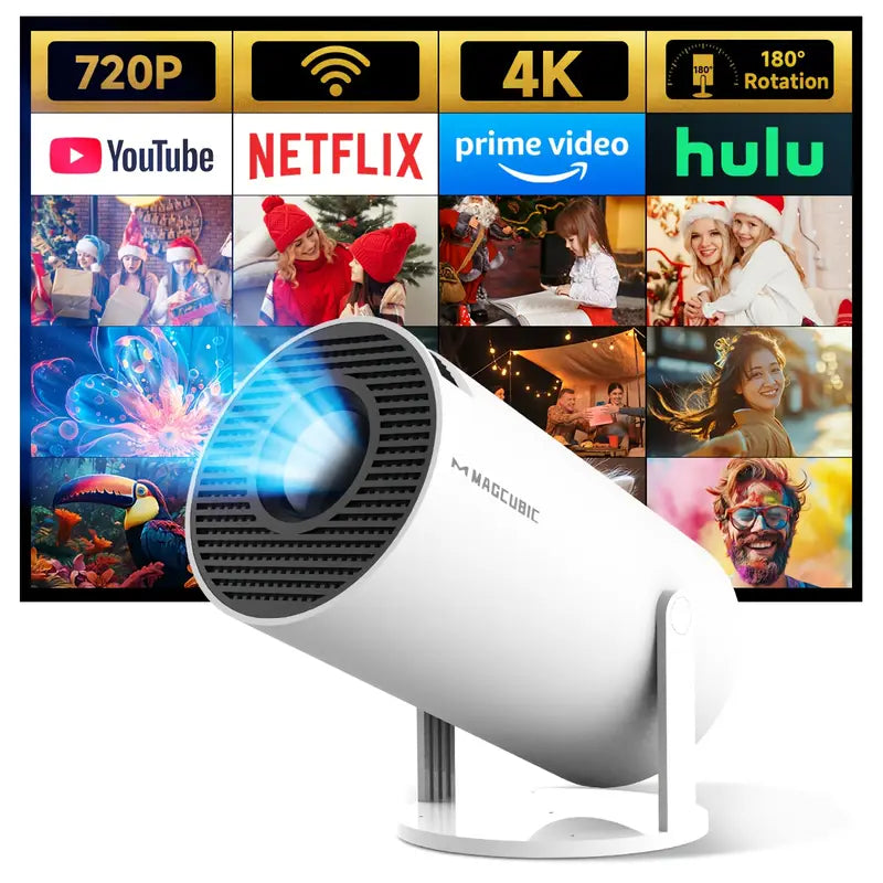 Portable 4K Mini Home Theater Projector with WiFi - Fesara