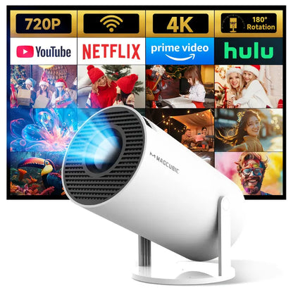 Portable 4K Mini Home Theater Projector with WiFi - Fesara