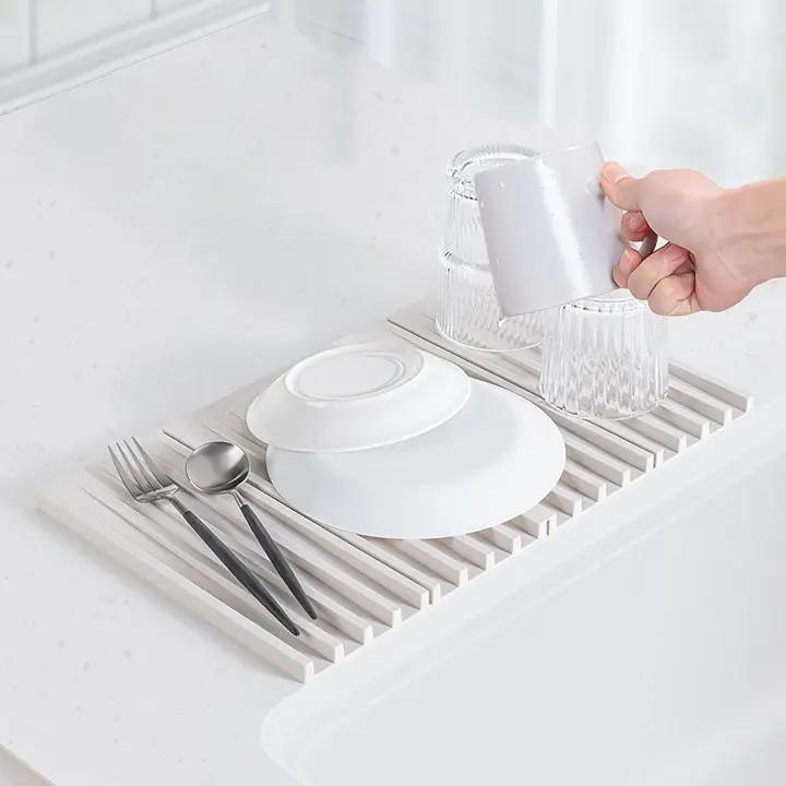 Flexible Silicone Drain Mat for Kitchen Counters