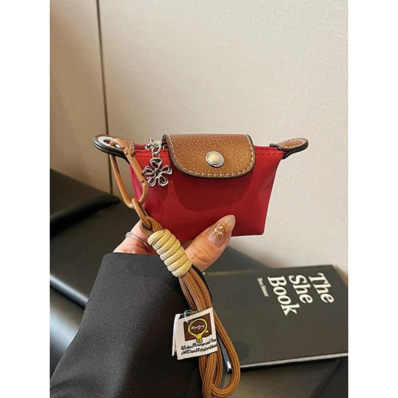 Small Nylon Wristlet Handbag - Fesara