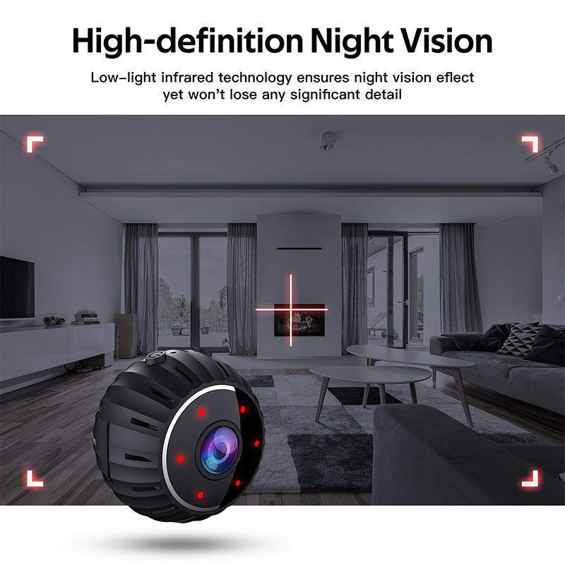 Compact Wi-Fi Motion Alert Night Vision Security Cam