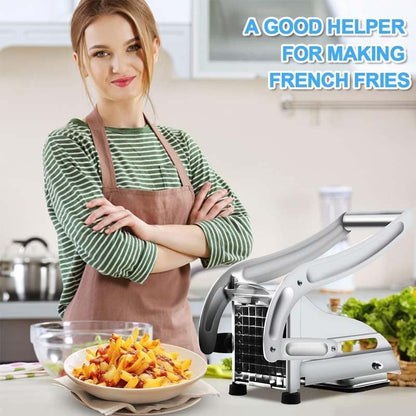 Easy Cut Stainless French Fry Slicer