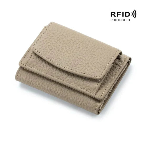 Secure Slim Leather Wallet Card Protector