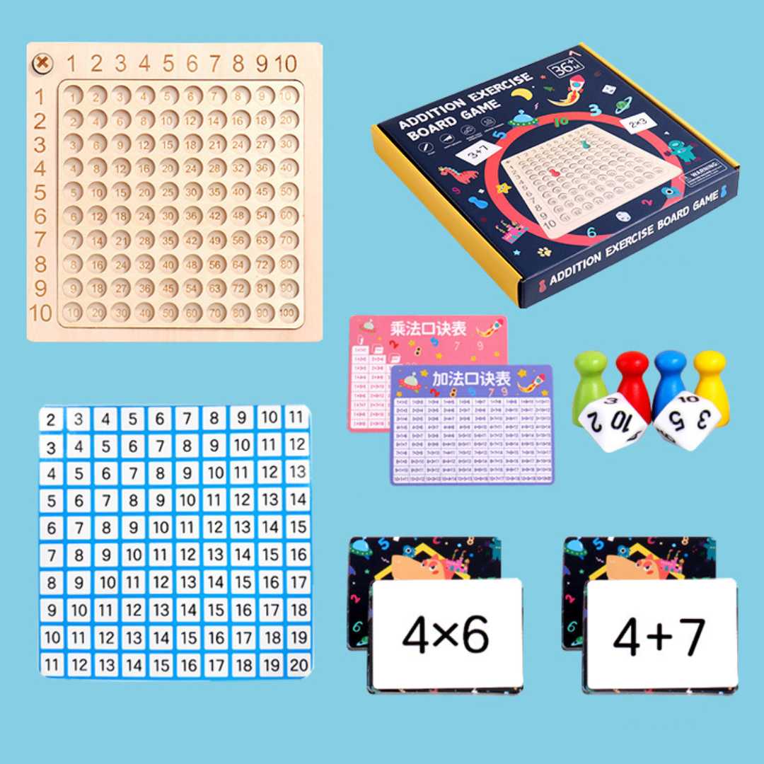 Fun Math Learning Board Game