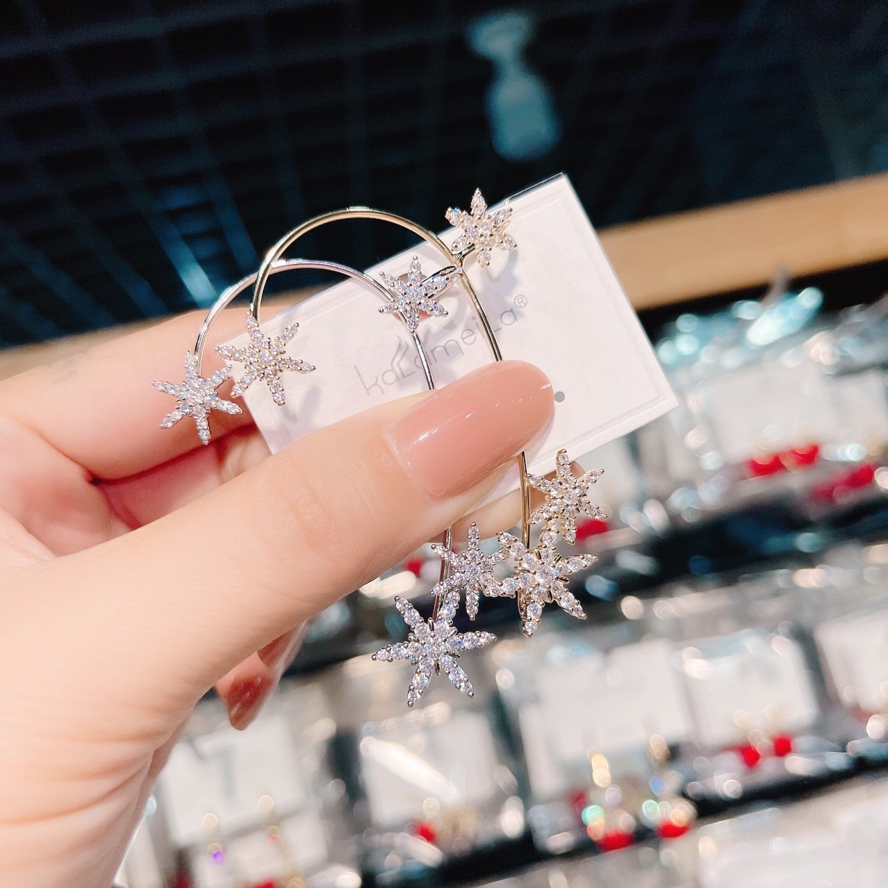 Sparkling Crystal Drop Earrings